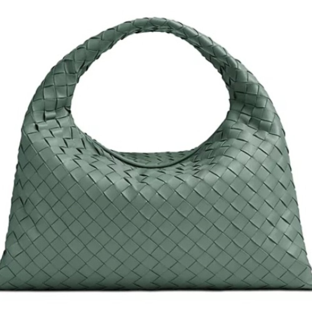 New Bottega Veneta Small Hop Aloe Shoulder Bag